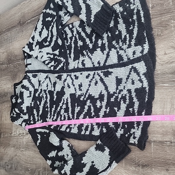 NEW! prAna Alberta Reversible Knit Sweater Gray & Black XS - Picture 8 of 13